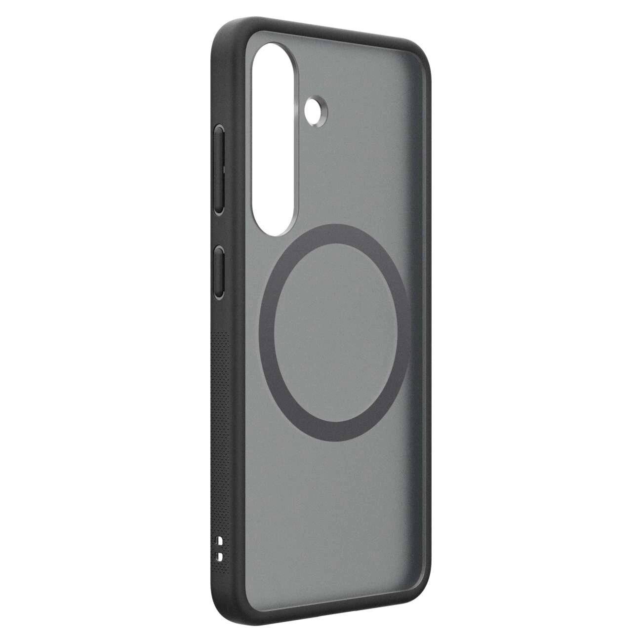 Spigen Capella GP-FPS931PGBJW Silikonhülle MagFit Magnetring Samsung Galaxy S25 - Schwarz