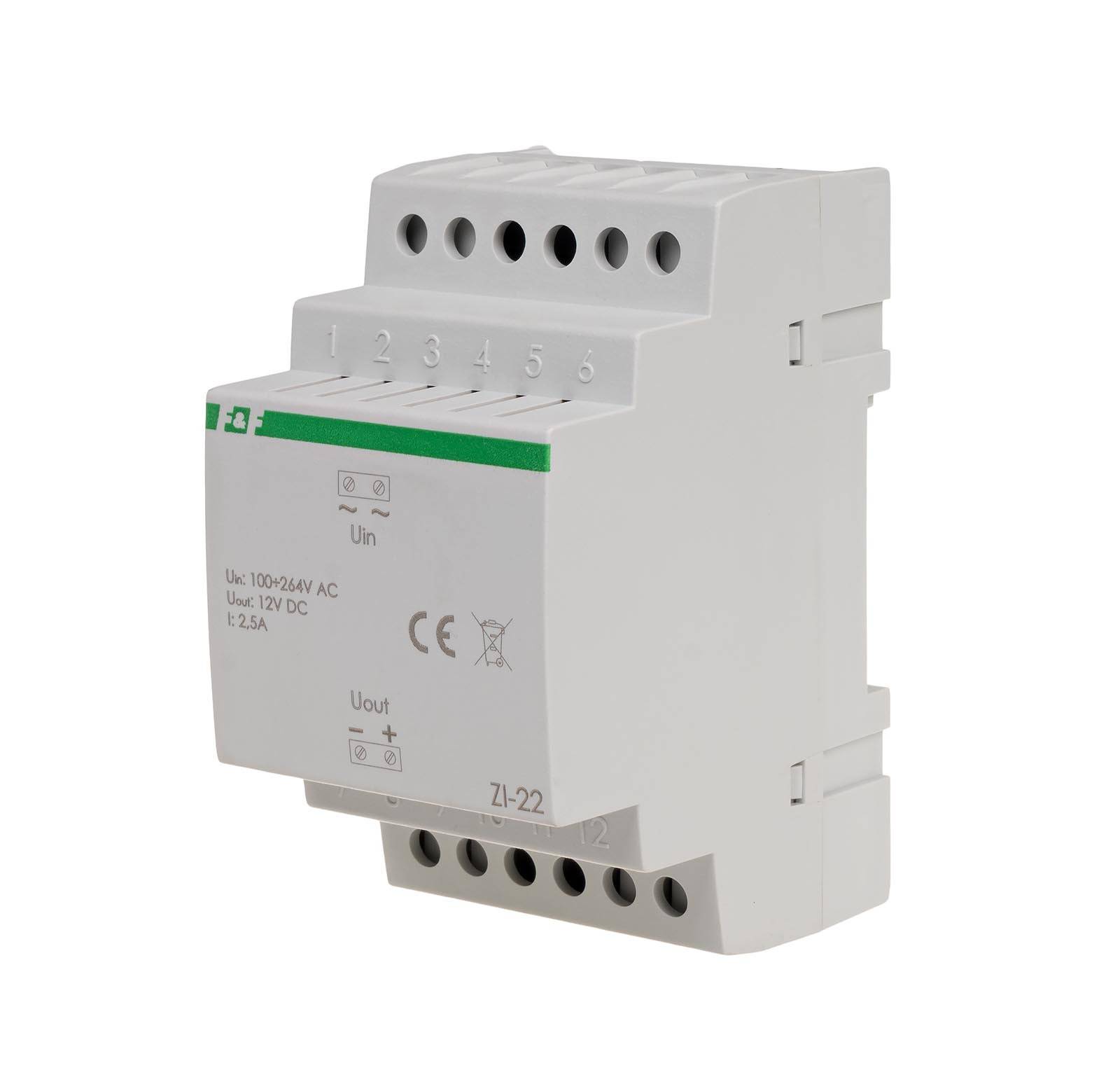 F&F ZI-22 Impulsnetzteil 30W 12V DC für Hutschiene