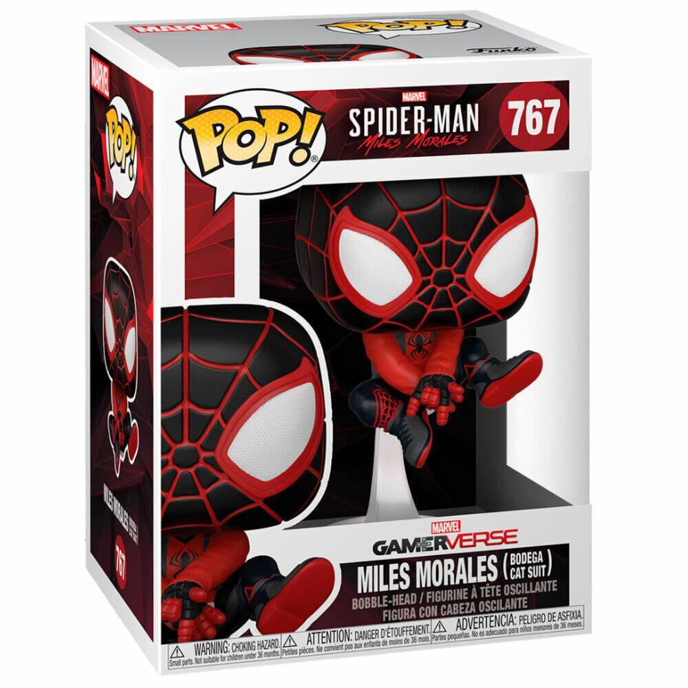 POP Figur Marvel Spiderman Miles Morales Bodega Cat Anzug