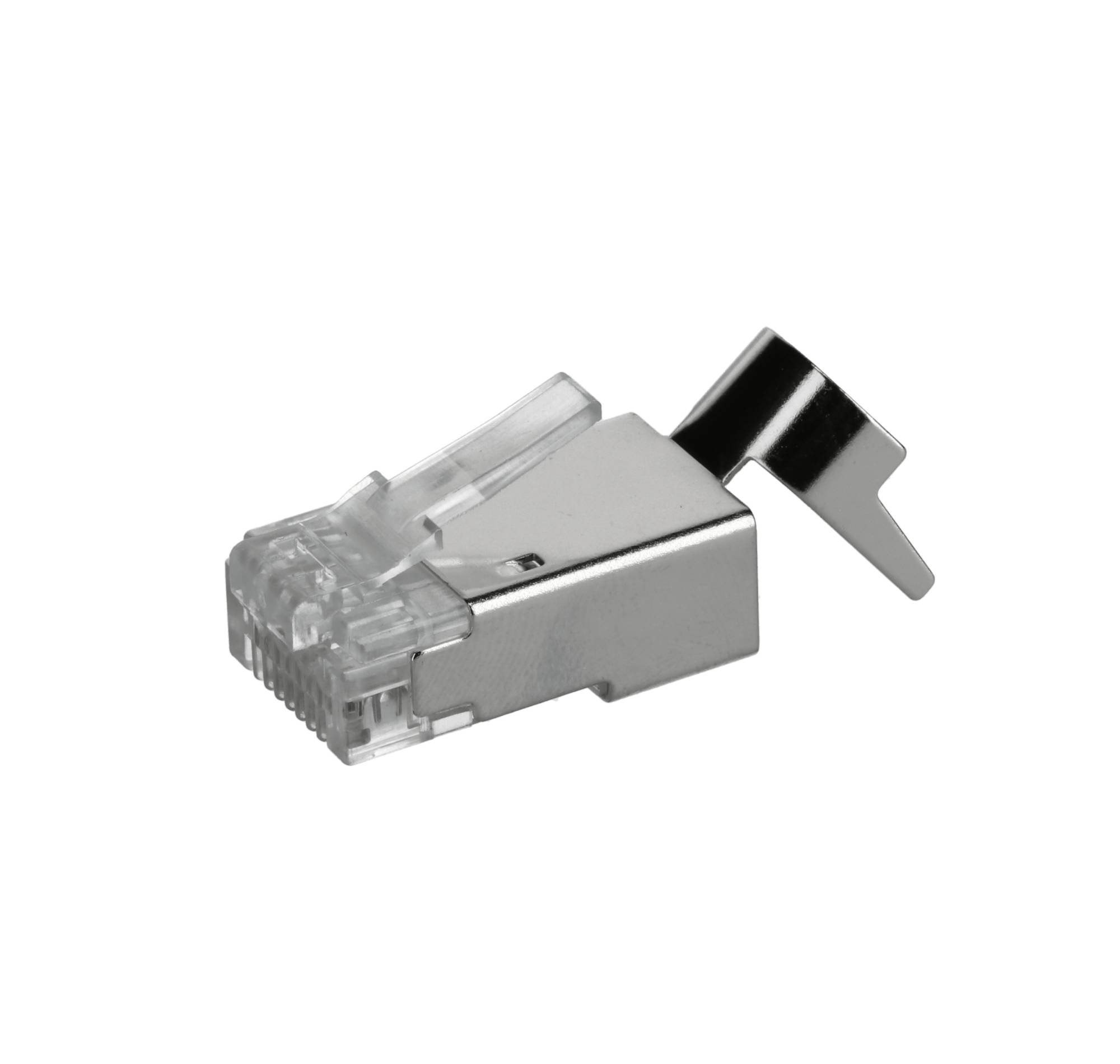 Danicom - CAT6a Stecker RJ45 geschirmt - für starrleiter Kabel -10 Stück