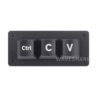 WaveShare Ctrl C/V Shortcut Keyboard Basic Version 3-Key RP2040 Chip WaveShare Ctrl C/V Shortcut Keyboard Basic Version 3-Key RP2040 Chip