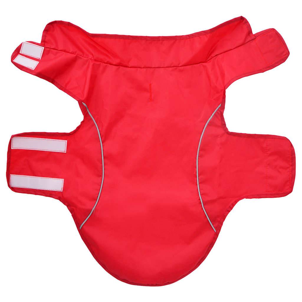 vidaXL Hunde Regenmantel mit Reflexstreifen Polyester Rot S