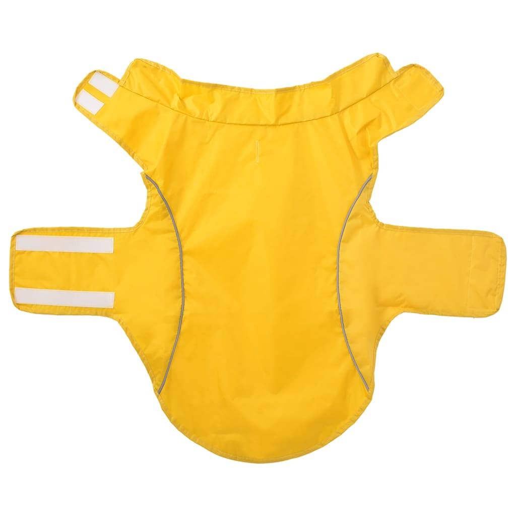 vidaXL Hunde Regenmantel mit Reflexstreifen Polyester Gelb 2XL