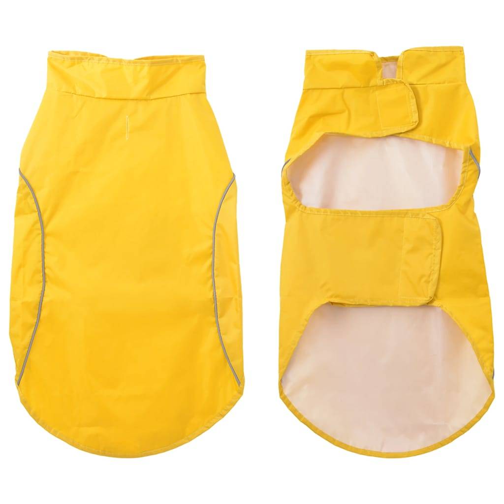 vidaXL Hunde Regenmantel mit Reflexstreifen Polyester Gelb 2XL