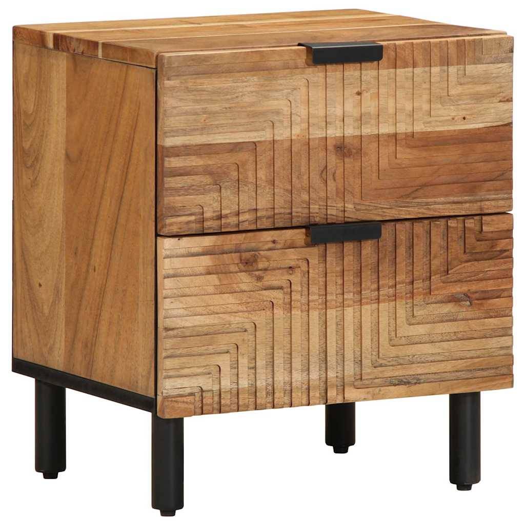 vidaXL Nachttisch 40x33x46 cm Massivholz Akazie