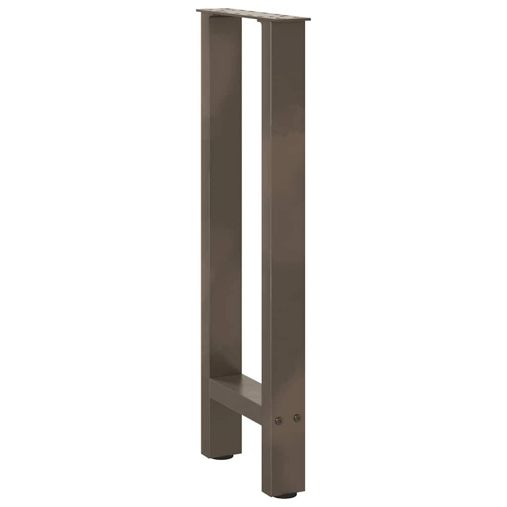 vidaXL Konsolentischbeine Naturstahl 2 Stk. 28x(72-73) cm Stahl