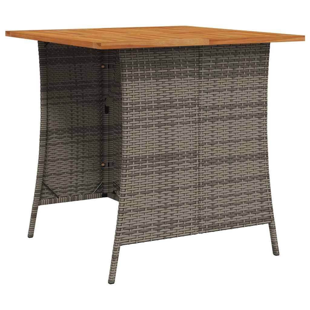 vidaXL 6-tlg. Garten-Sofagarnitur mit Kissen L-Form Grau Poly Rattan