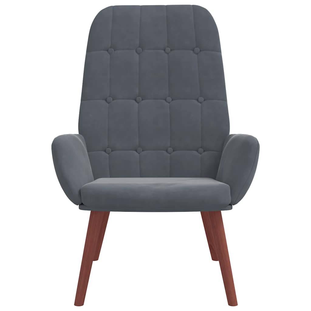 vidaXL Relaxsessel Dunkelgrau Samt