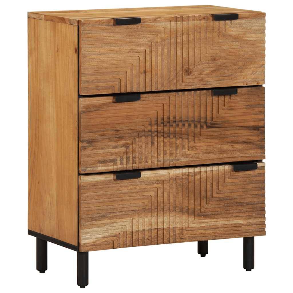 vidaXL Sideboard 60x33x75 cm Massivholz Akazie
