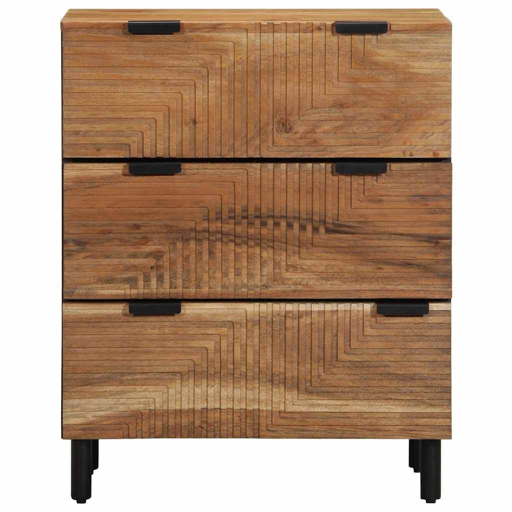 vidaXL Sideboard 60x33x75 cm Massivholz Akazie