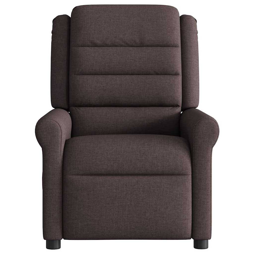 vidaXL Massagesessel Dunkelbraun Stoff