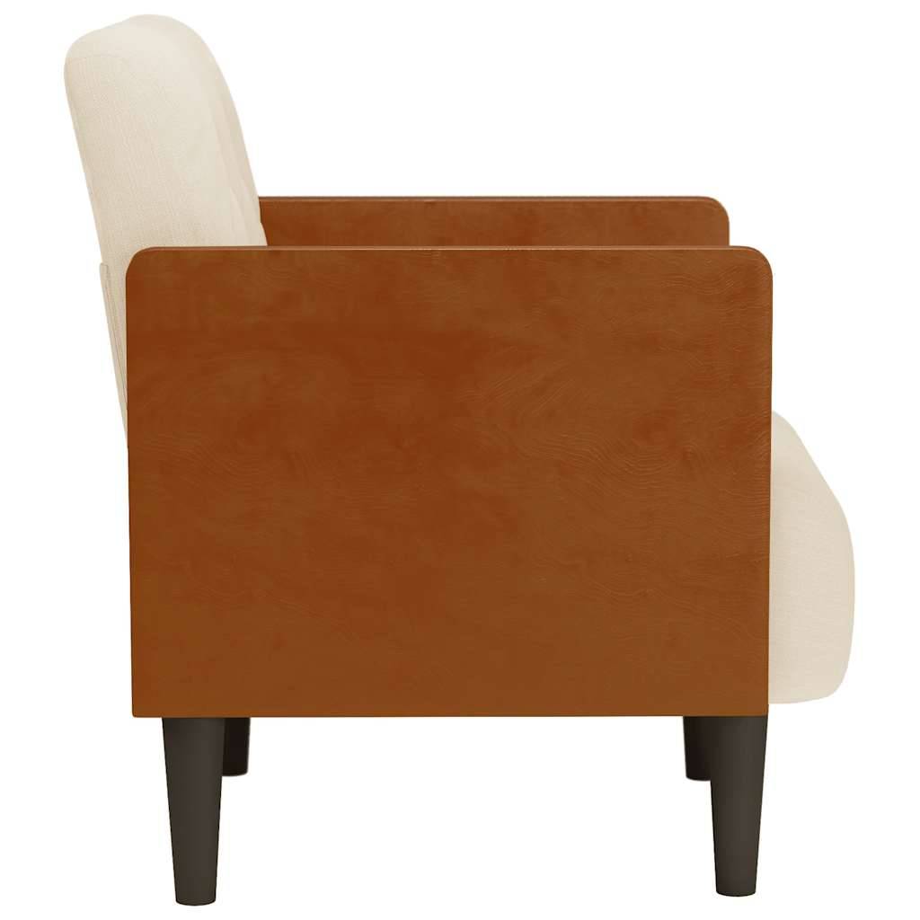 vidaXL Sessel mit Armlehnen 55 cm Leinen
