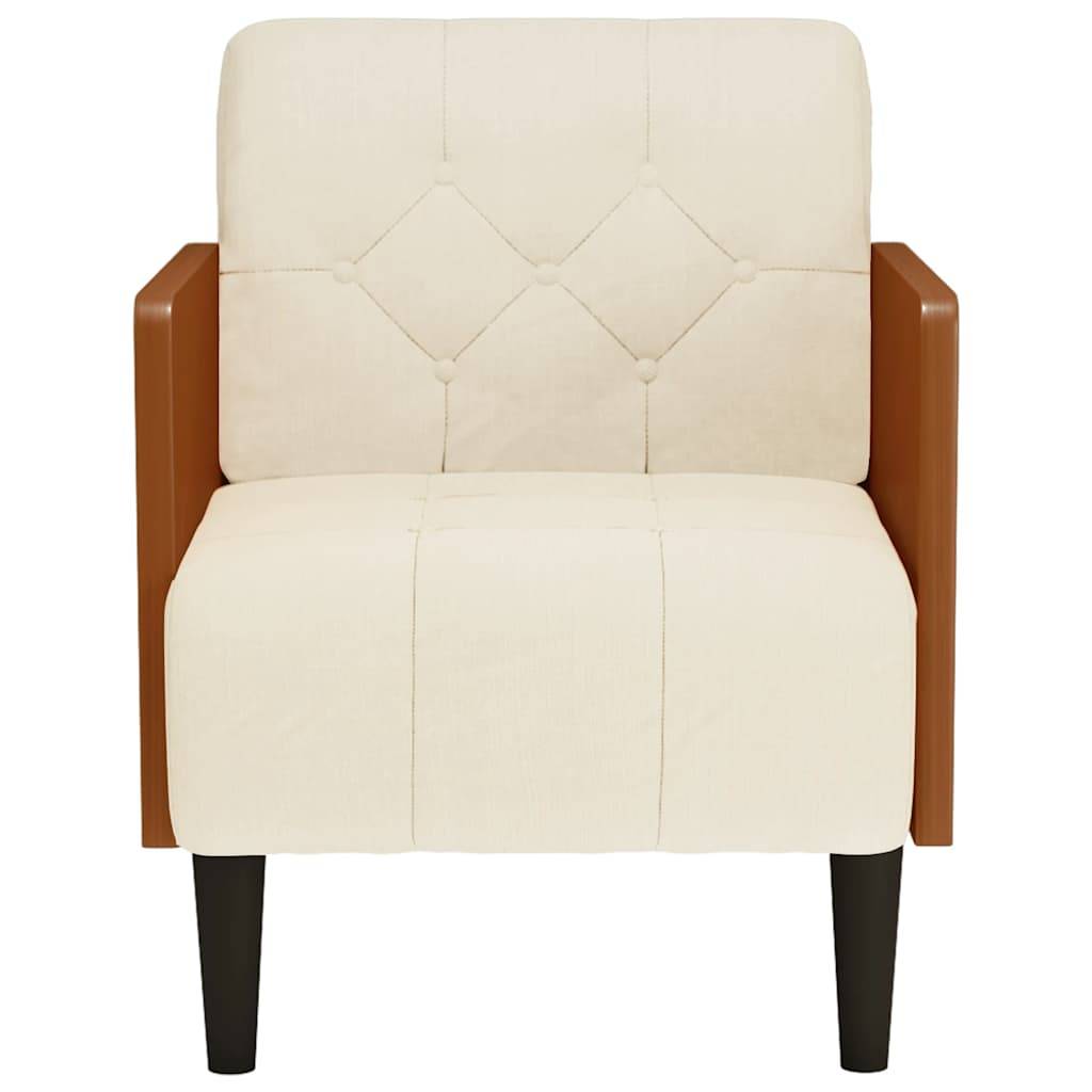 vidaXL Sessel mit Armlehnen 55 cm Leinen