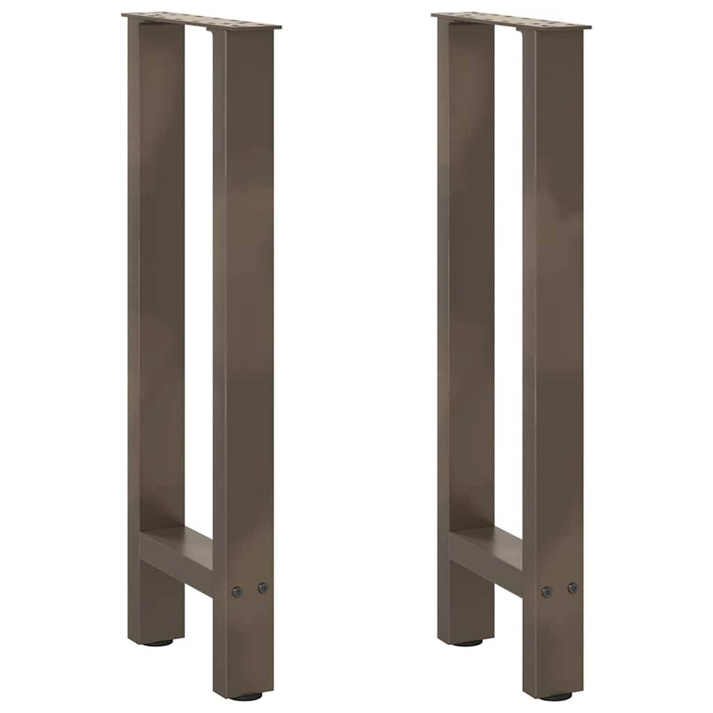 vidaXL Konsolentischbeine Naturstahl 2 Stk. 28x(72-73) cm Stahl