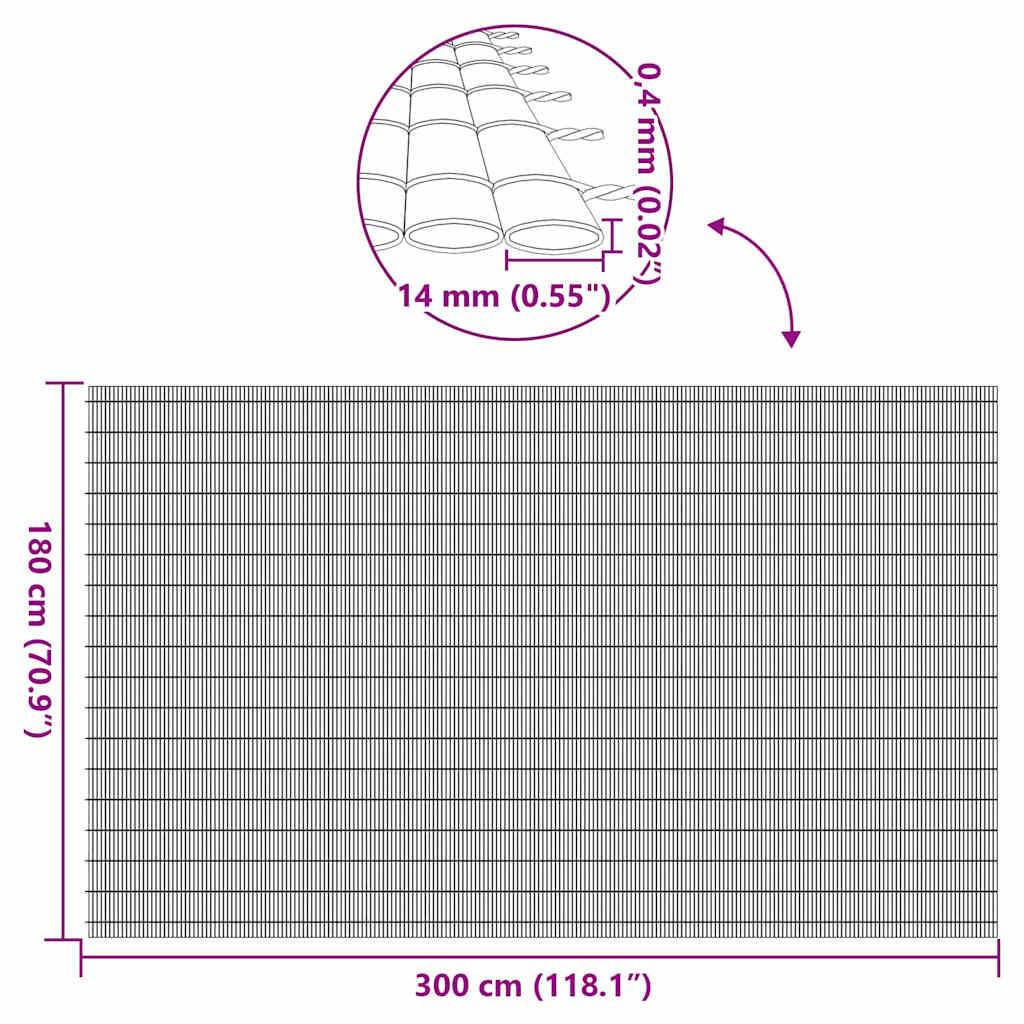 vidaXL Gartenzaun Doppelseitig Grün 1,8x3 m PVC
