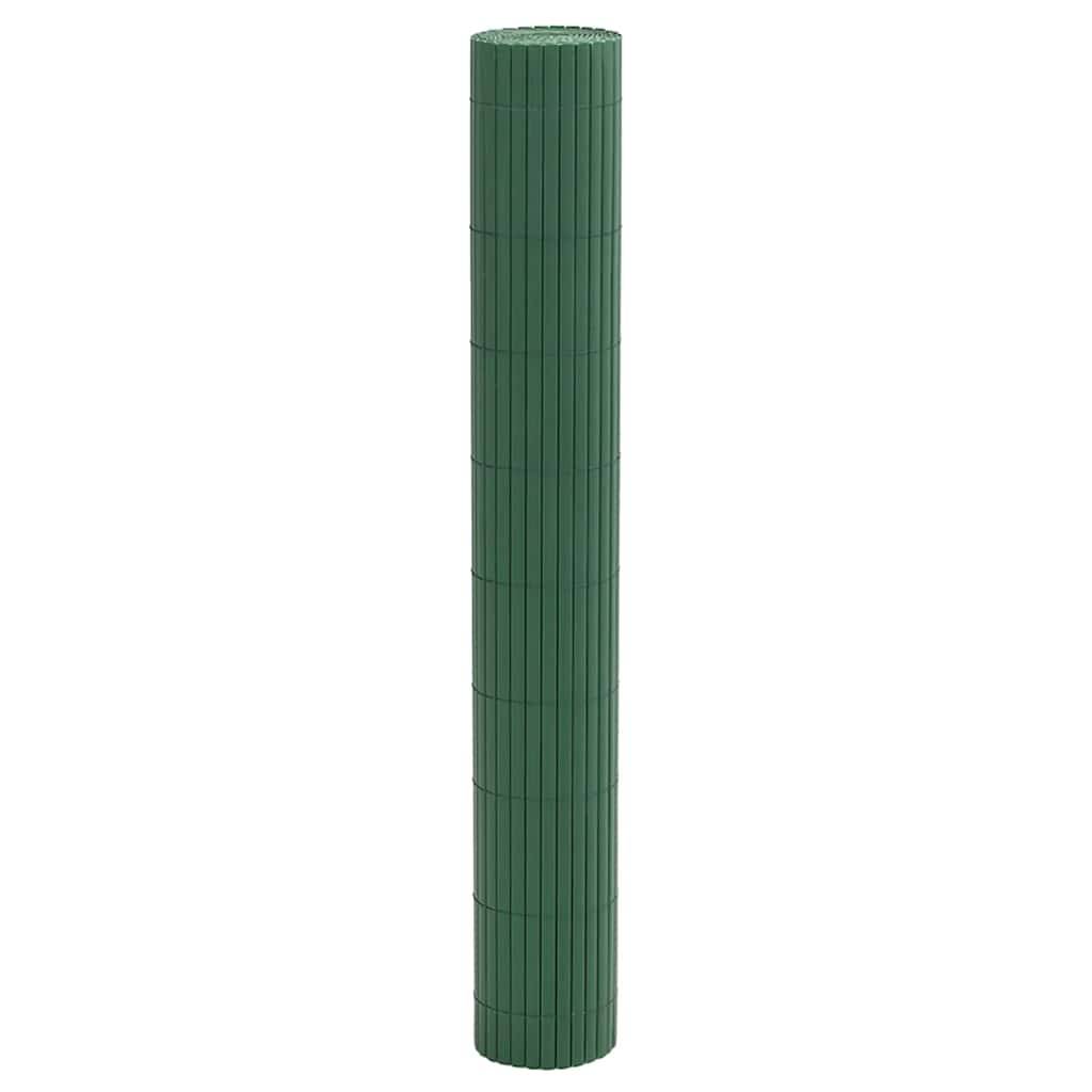 vidaXL Gartenzaun Doppelseitig Grün 1,8x3 m PVC