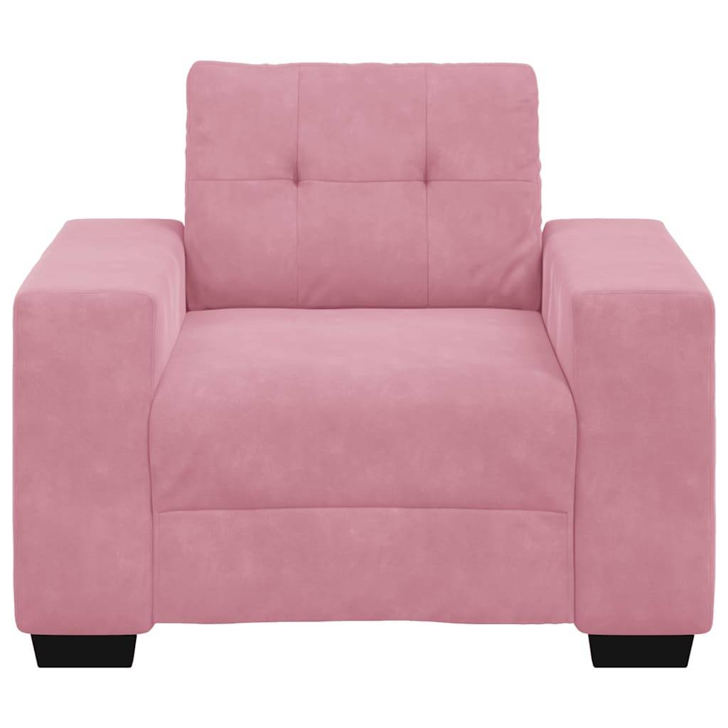 vidaXL Sessel Rosa 60 cm Samt