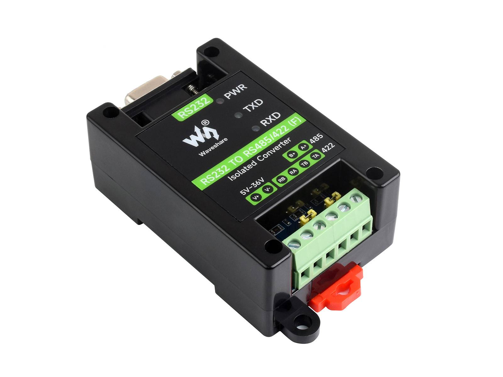 WaveShare RS232 To RS485/422 Active Digital isolated Converter RS232 Male Port