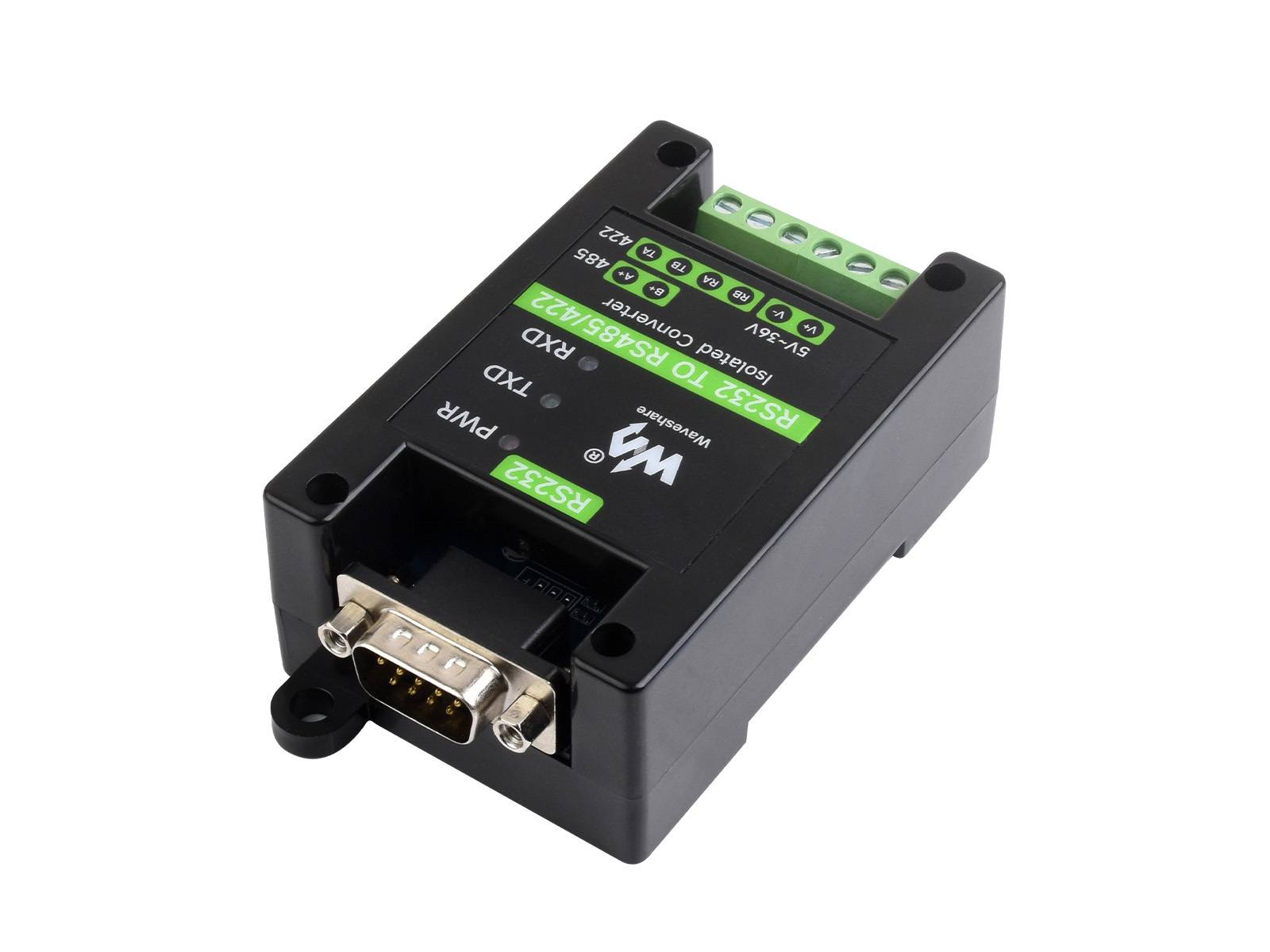 WaveShare RS232 To RS485/422 Active Digital isolated Converter RS232 Male Port