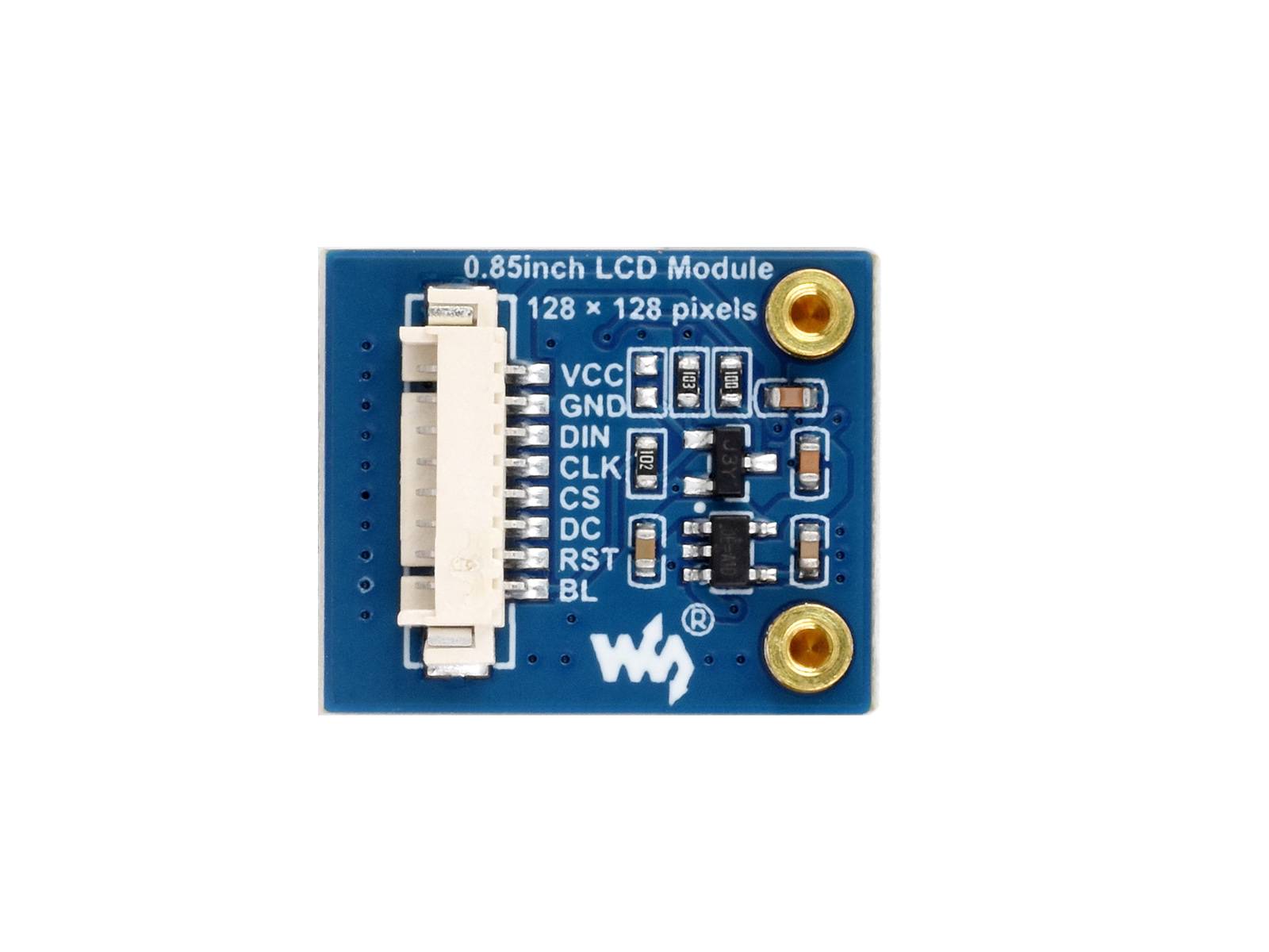 WaveShare 0.85inch LCD Display Module 128x128 IPS Panel SPI Interface