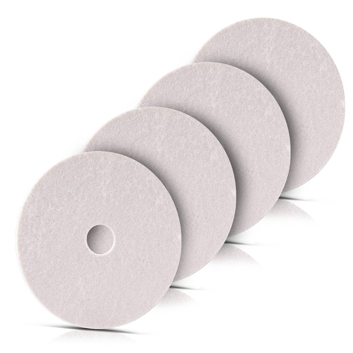 STAHLWERK Polierscheibe aus Filz Polierfilz zur Oberflächenveredelung 4er Set