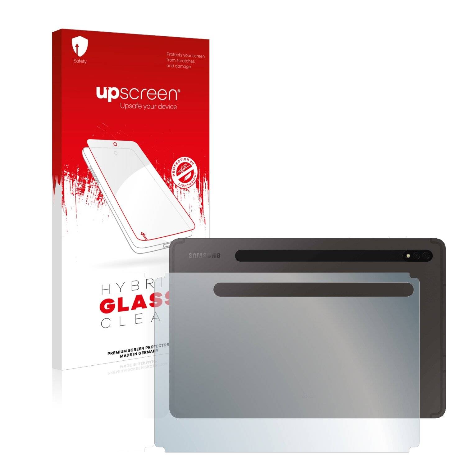upscreen Hybrid Glass Clear Premium Schutzglas Folie für Samsung Galaxy Tab S8 5G
