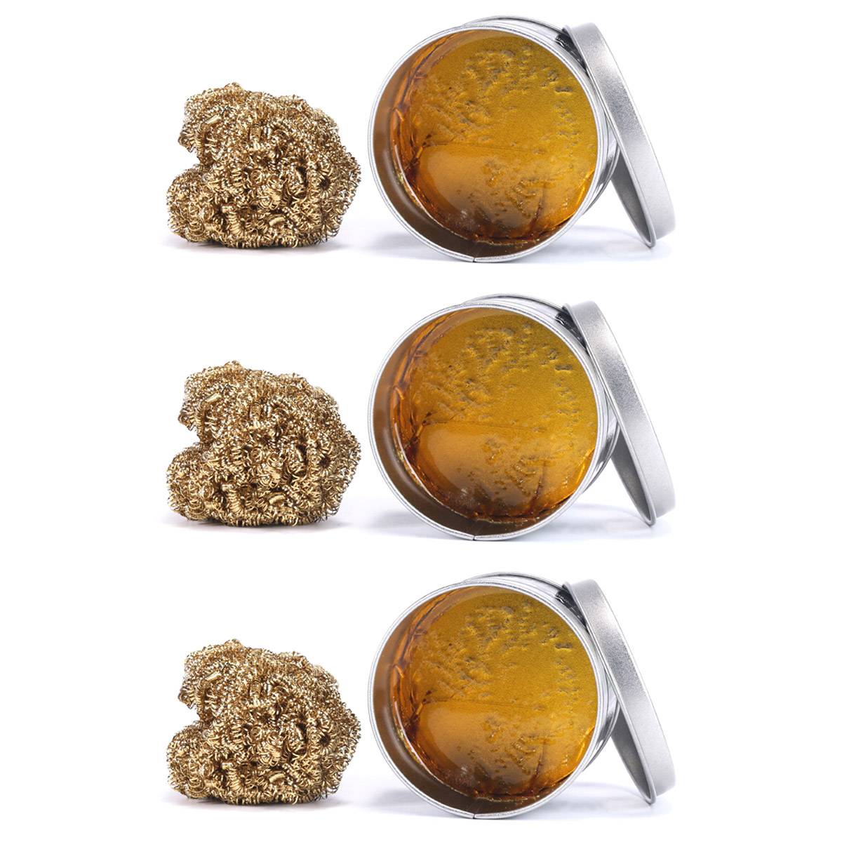 STAHLWERK 3 x Lötkolbenspitzen-Reiniger 20 g zur effektiven Reinigung