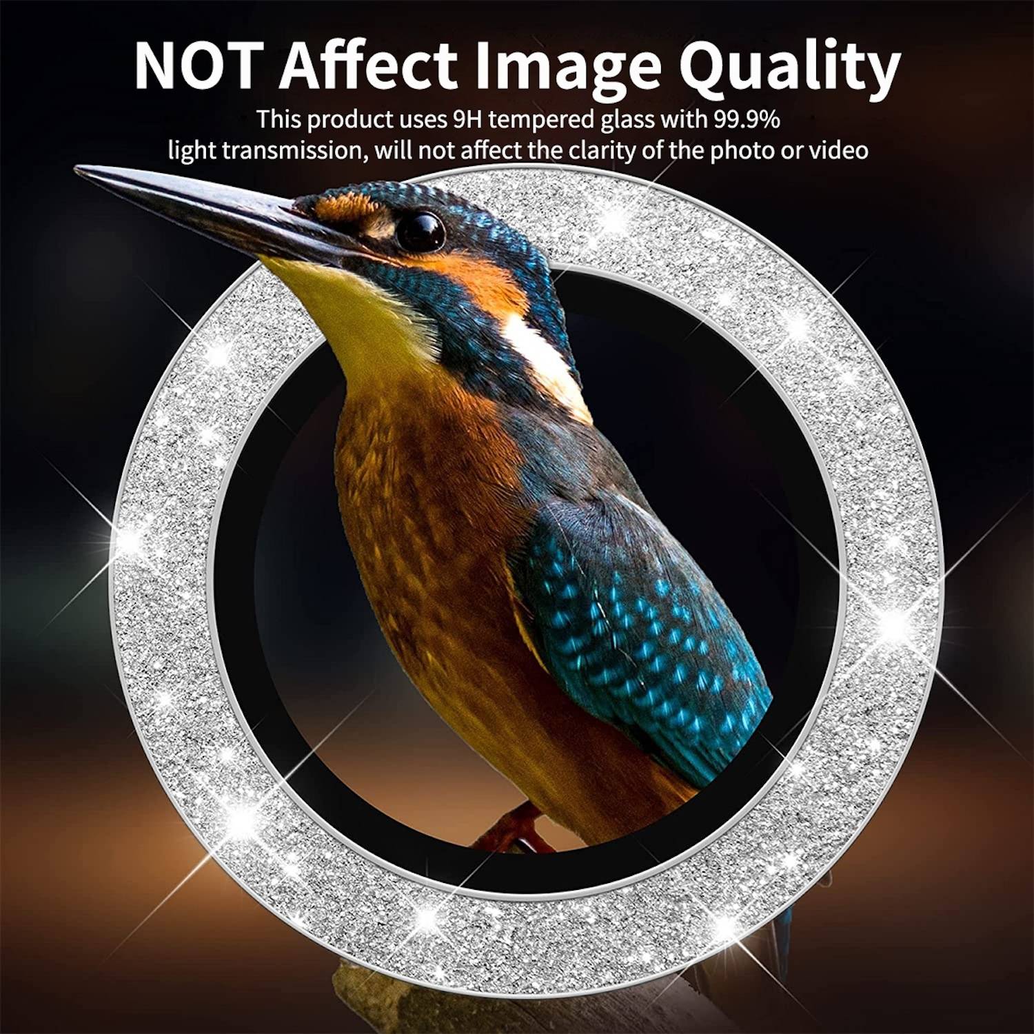 Für Samsung Galaxy S25 Plus Aluminium Glitzer Ring Kamera + H9 Tempered Hart Glas Schwarz