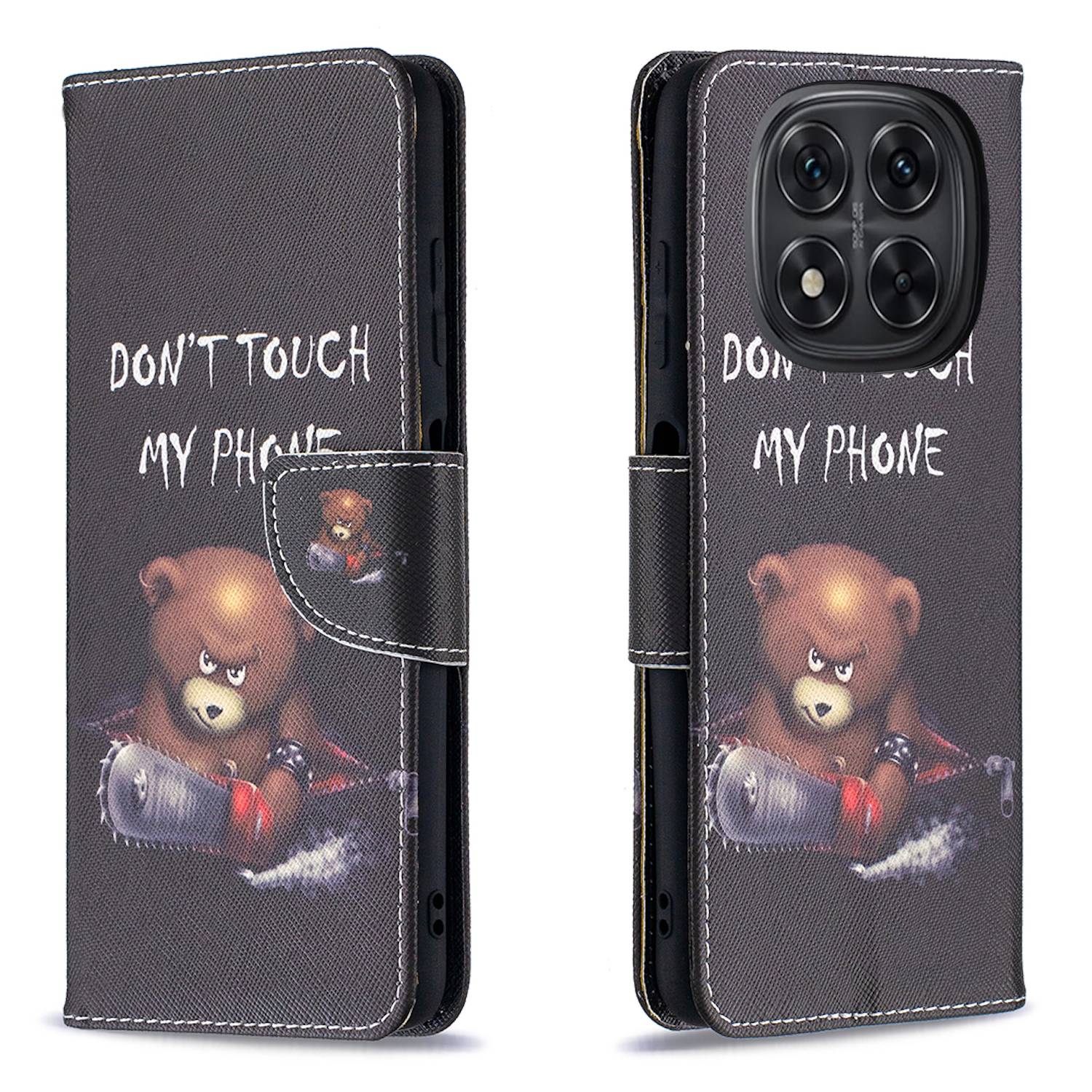 Für Xiaomi Redmi Note 14 Pro 5G Kunstleder Motiv Design Book Wallet Tasche Hülle