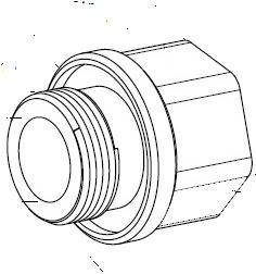 Bosch IQSIGHT MIC-M25XNPT34, Adapter, M25 auf 3/4" NPT, Edelstahl