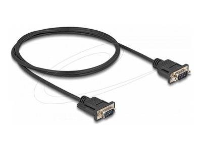DELOCK Seriell Kabel RS-232 D-Sub9 St zu St m. St-Gehäuse 1m Multimedia-Technik Adapter