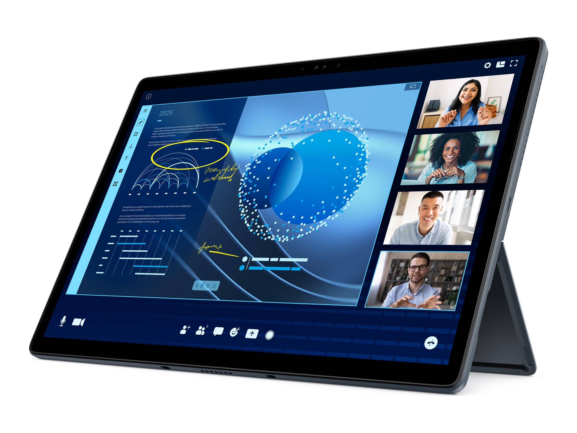 Dell Latitude 7350 Detachable - Tablet - mit abnehmbarer Tastatur - Intel Core Ultra 7 164U / 1.1 GHz - Evo - Win 11 Pro