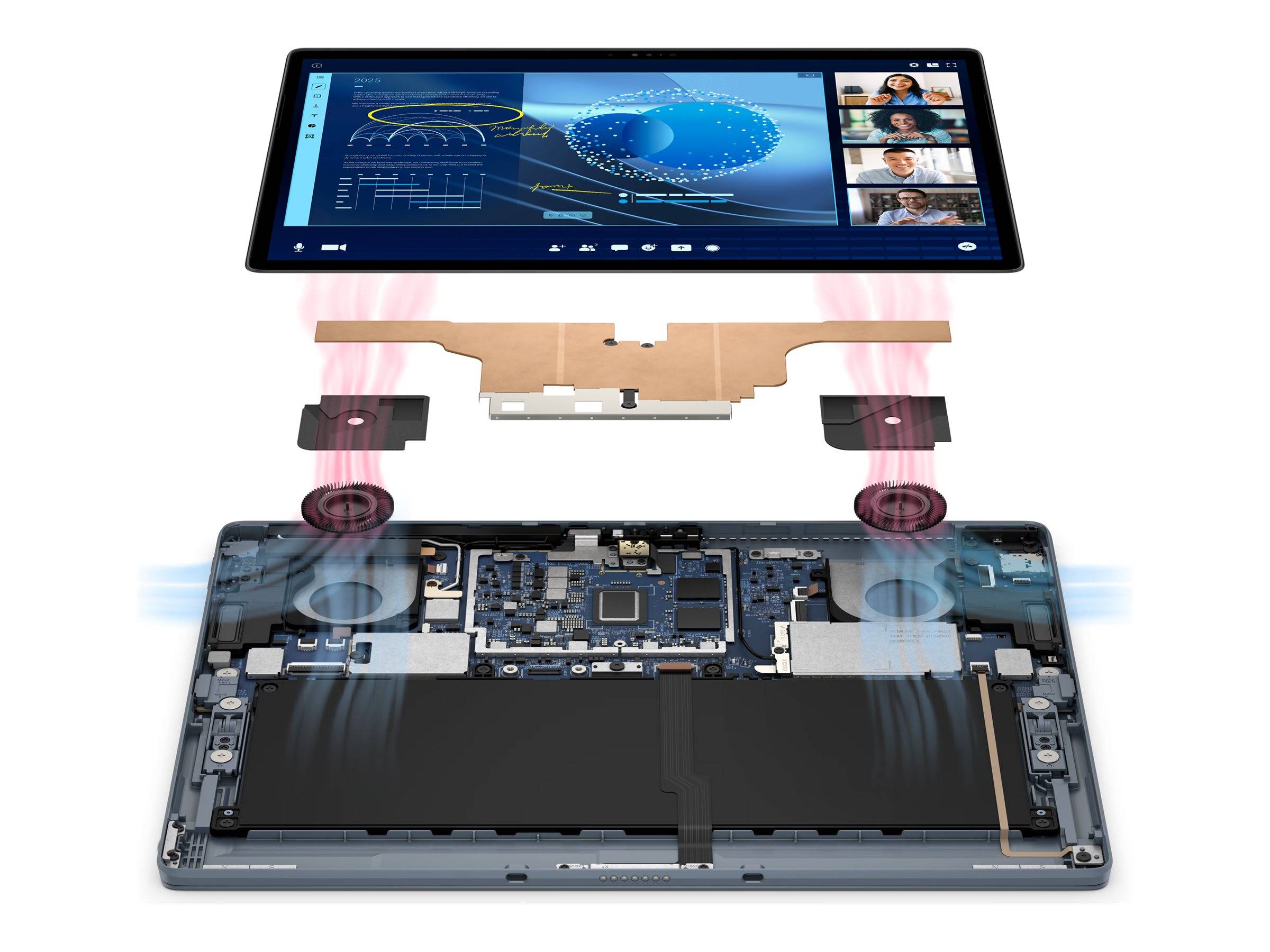 Dell Latitude 7350 Detachable - Tablet - mit abnehmbarer Tastatur - Intel Core Ultra 7 164U / 1.1 GHz - Evo - Win 11 Pro