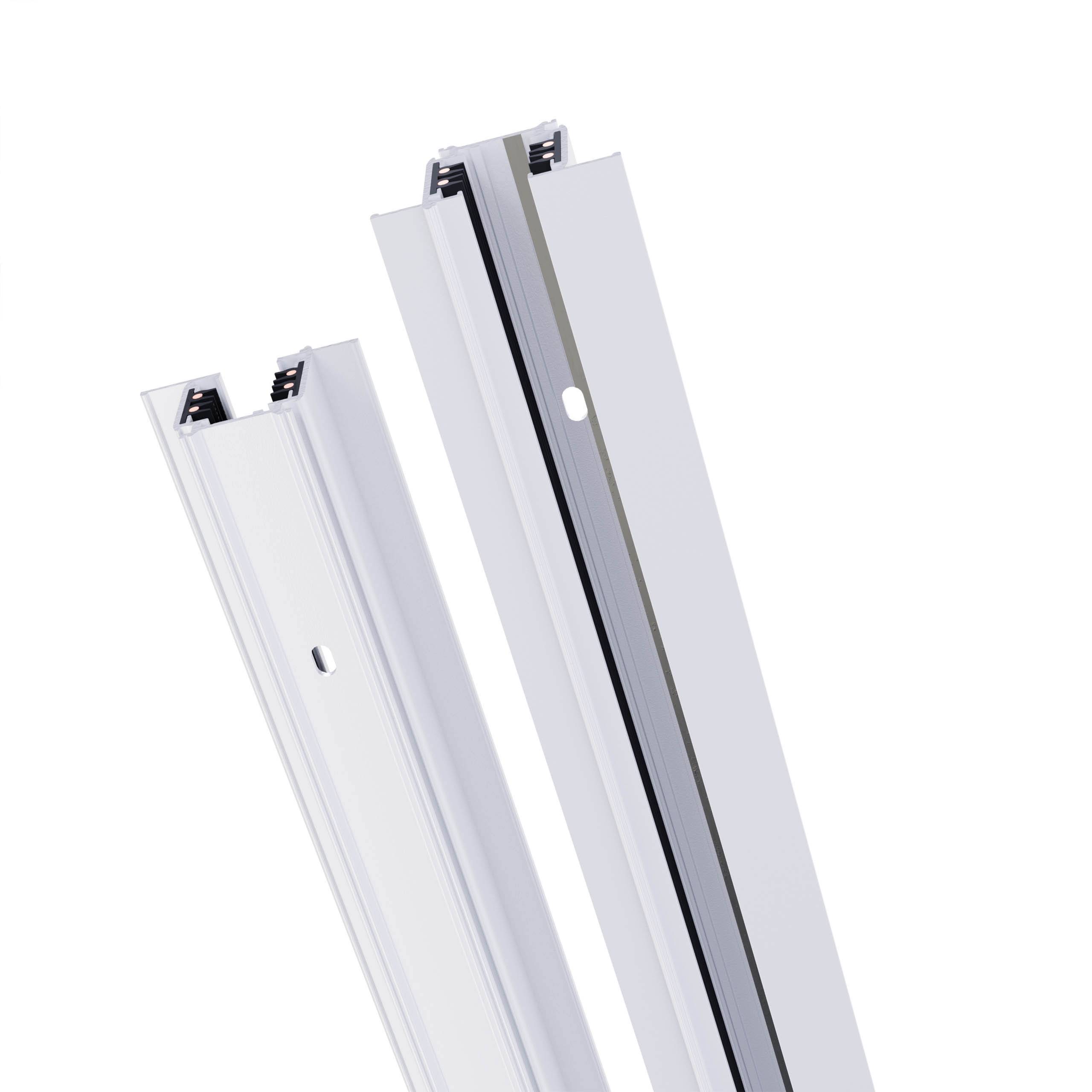 Spectrum LED 3-Phasen Stromschiene (SPS 2) Einbau 1m für Schienensystem Leuchten Strahler IP20 Weiß 100 cm