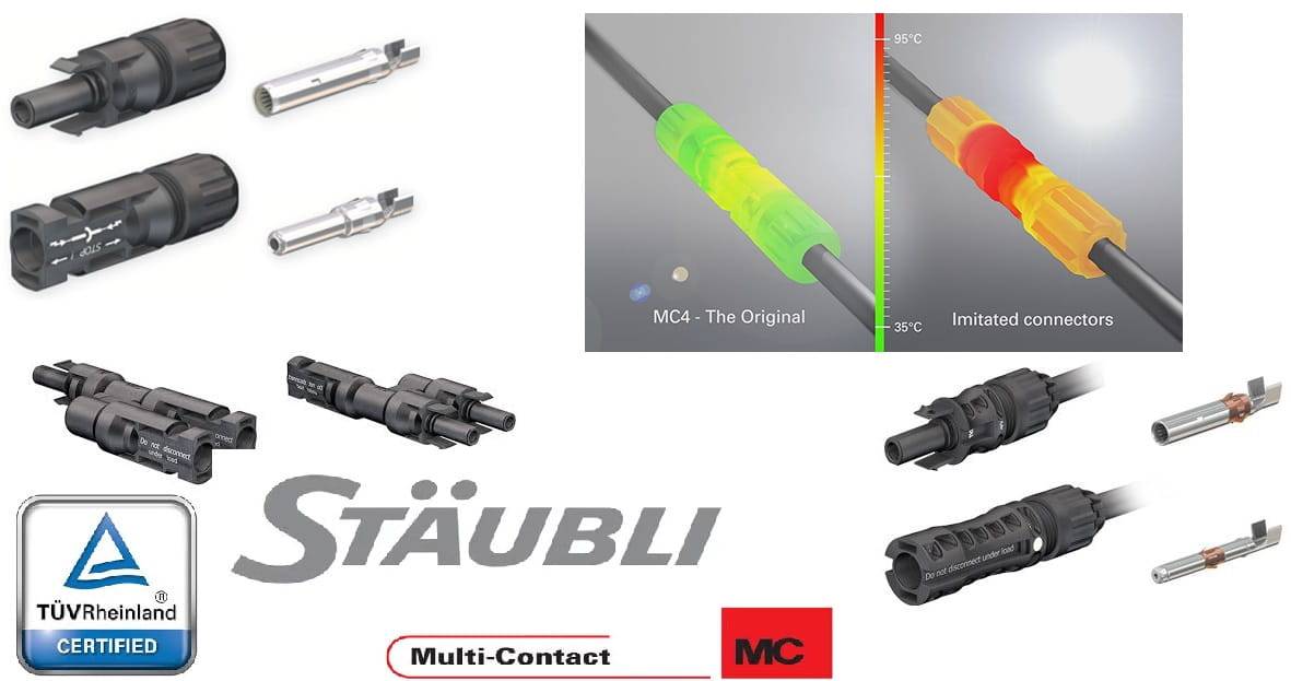 10x Stäubli MC4-EVO2 Stecker und Buchse