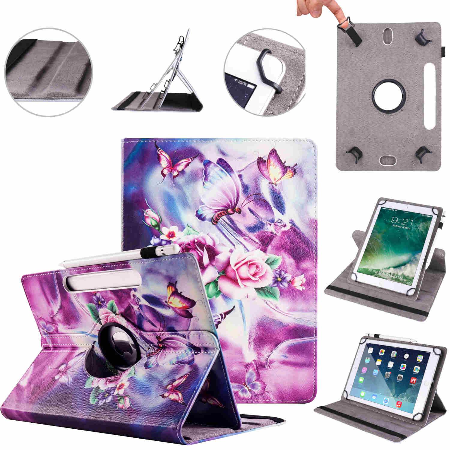 Für Honor Pad X8a 11 Zoll 360 Grad Motiv 7 Tablet Tasche Kunst Leder Etuis Hülle