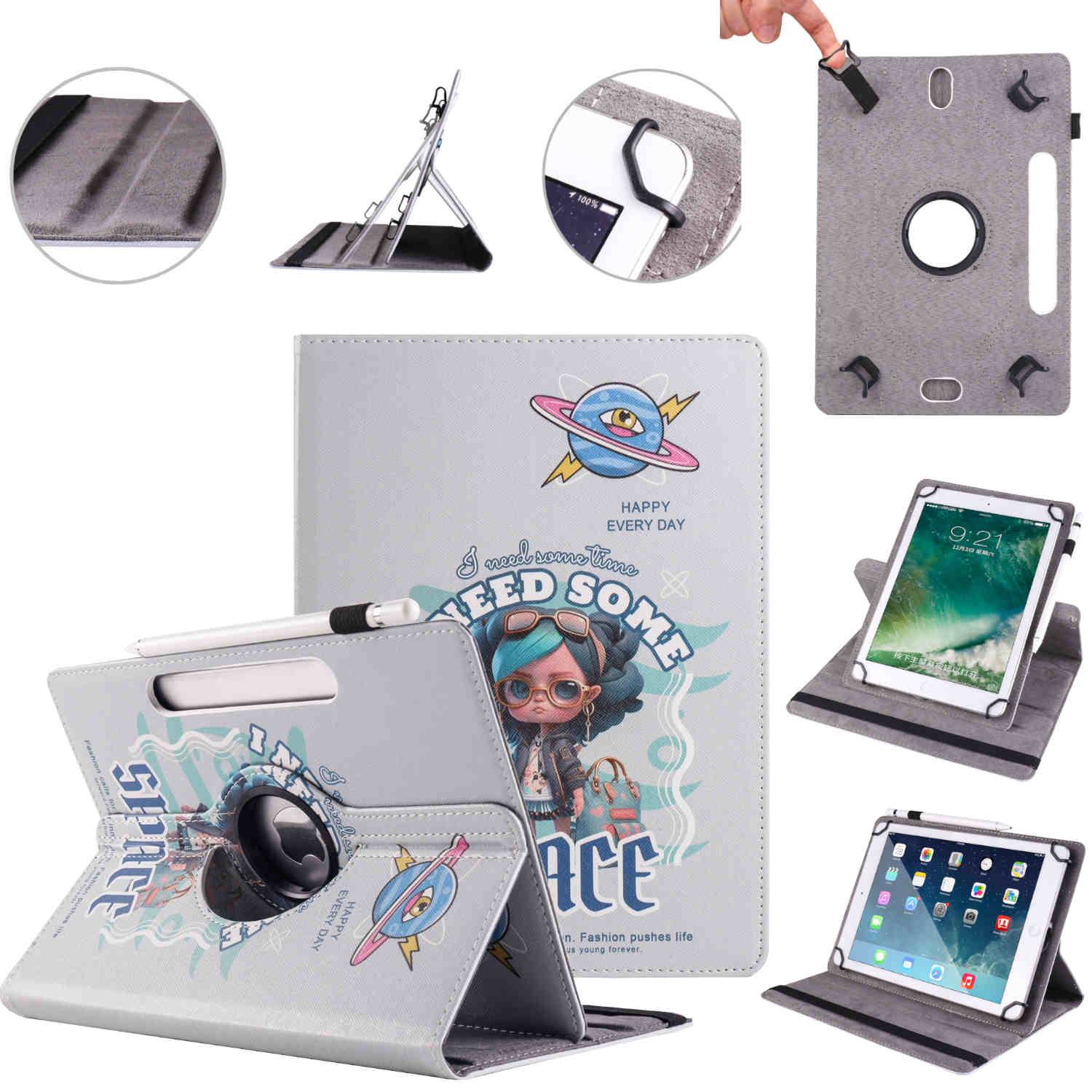 Für Honor Pad X8a 11 Zoll 360 Grad Motiv 9 Tablet Tasche Kunst Leder Etuis Hülle