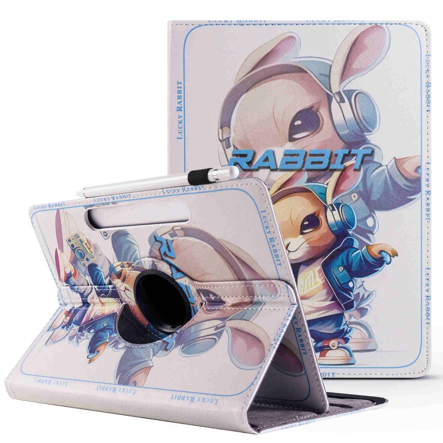 Für Honor Pad X8a 11 Zoll 360 Grad Motiv 10 Tablet Tasche Kunst Leder Etuis Hülle