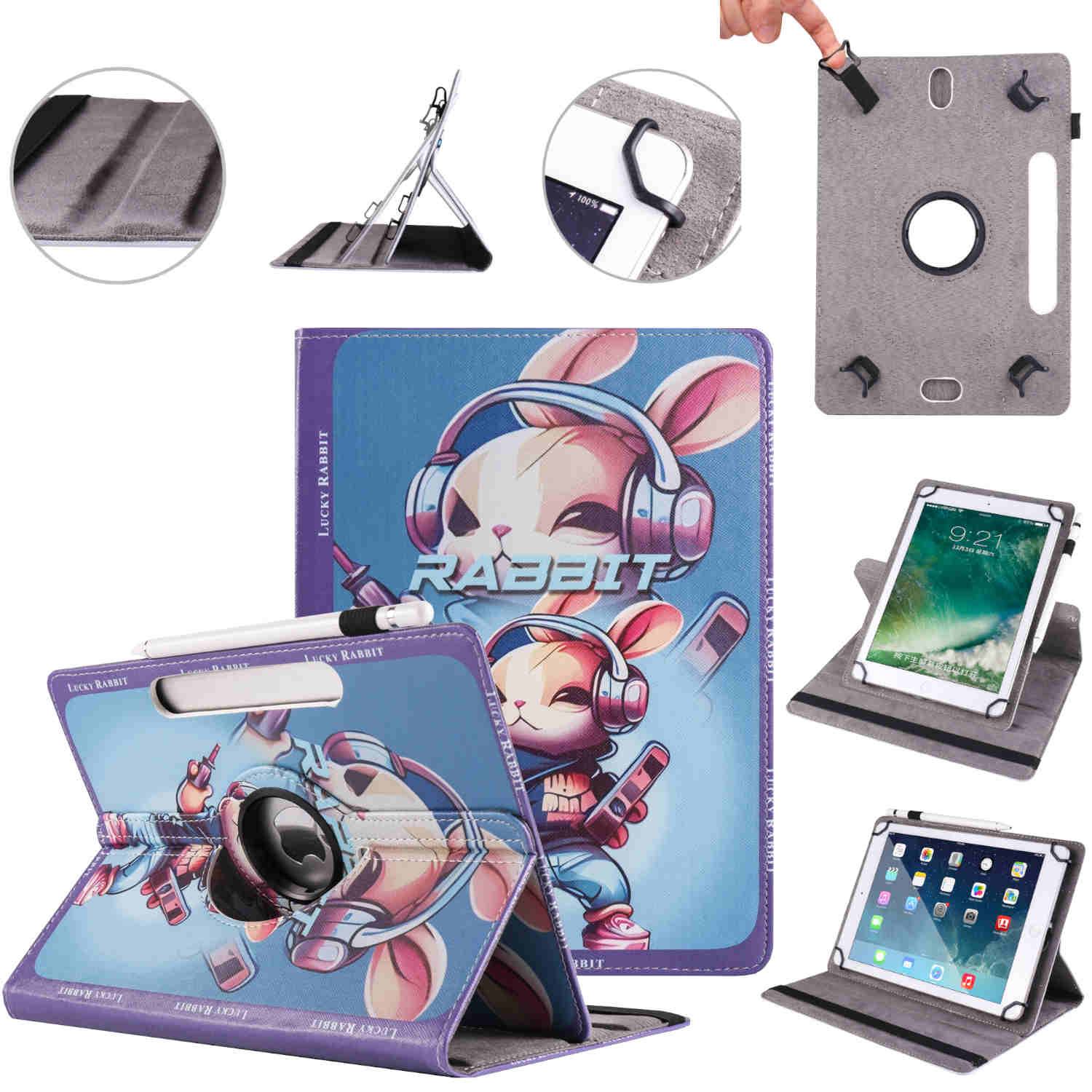 Für Honor Pad X8a 11 Zoll 360 Grad Motiv 12 Tablet Tasche Kunst Leder Etuis Hülle