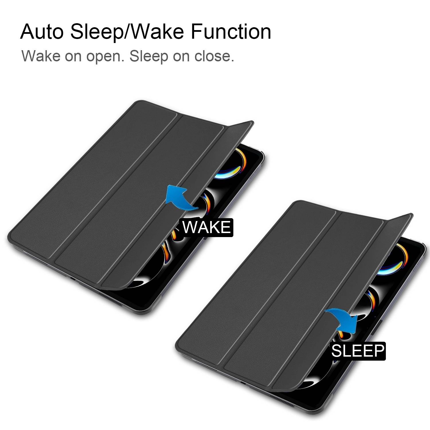 Tablet Hülle für Xiaomi Pad 8 / 8 Pro / Pad 7 / 7 Pro 3folt Wake UP Klapphülle/