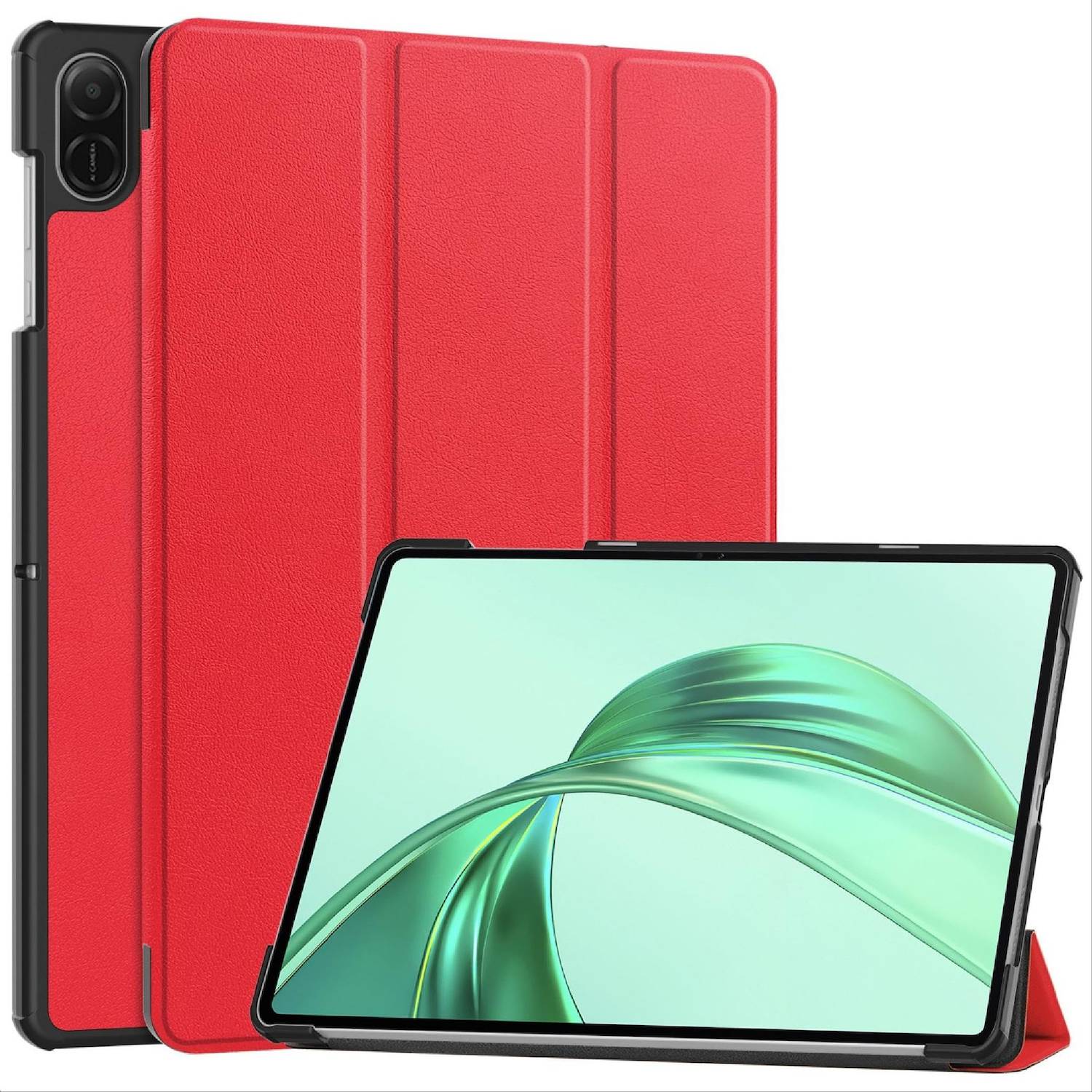 Für Honor Pad X8a 11 Zoll 3folt Wake UP Smart Cover Tablet Tasche Hülle Case Neu Rot