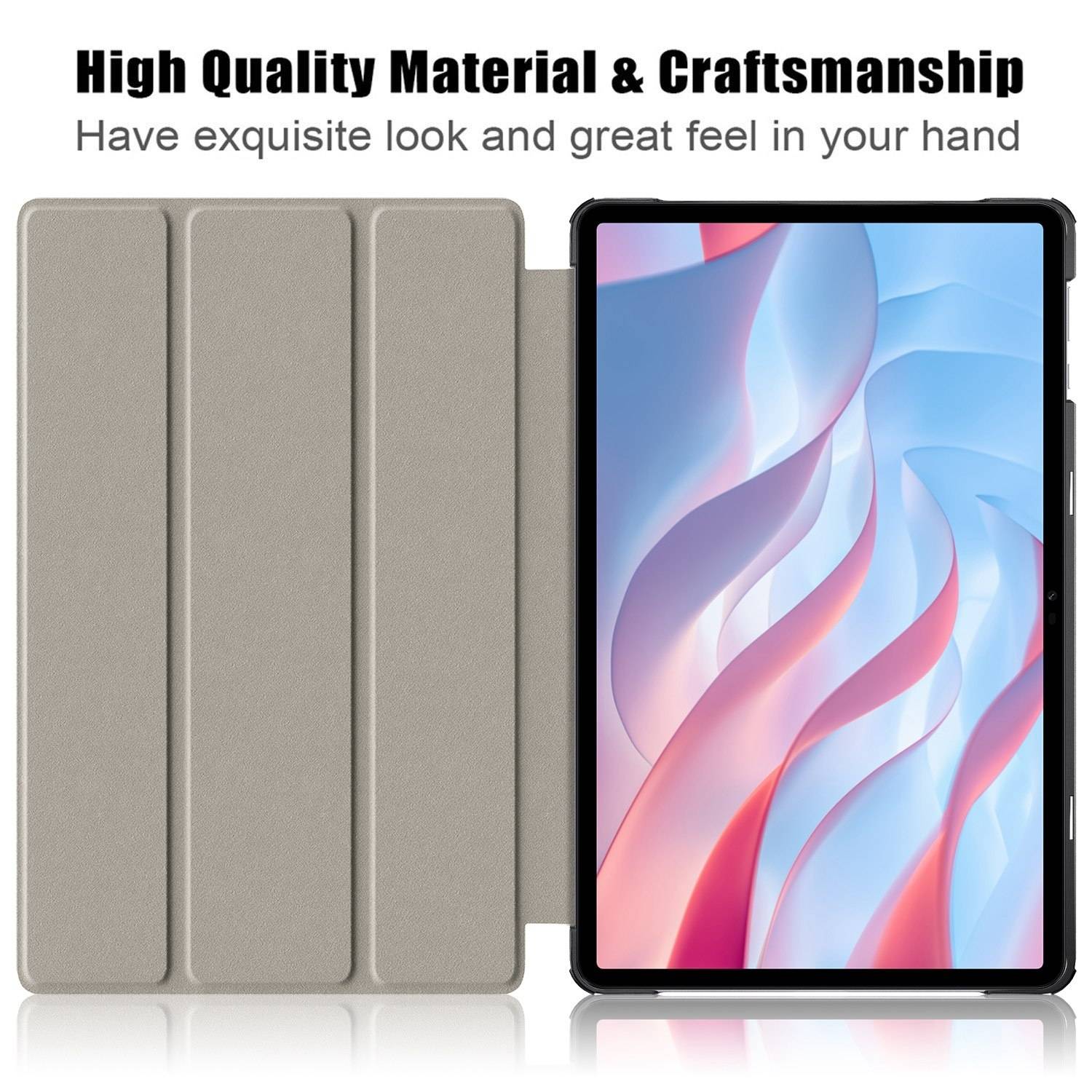 Für Honor Pad X9 / X8 Pro 3folt Wake UP Smart Cover Tablet Tasche Hülle Case Neu Grau