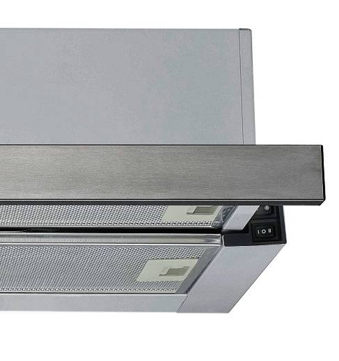 PKM Flachschirmhaube KHU-60EB 60cm Dunstabzugshaube ausziehbar Edelstahlblende