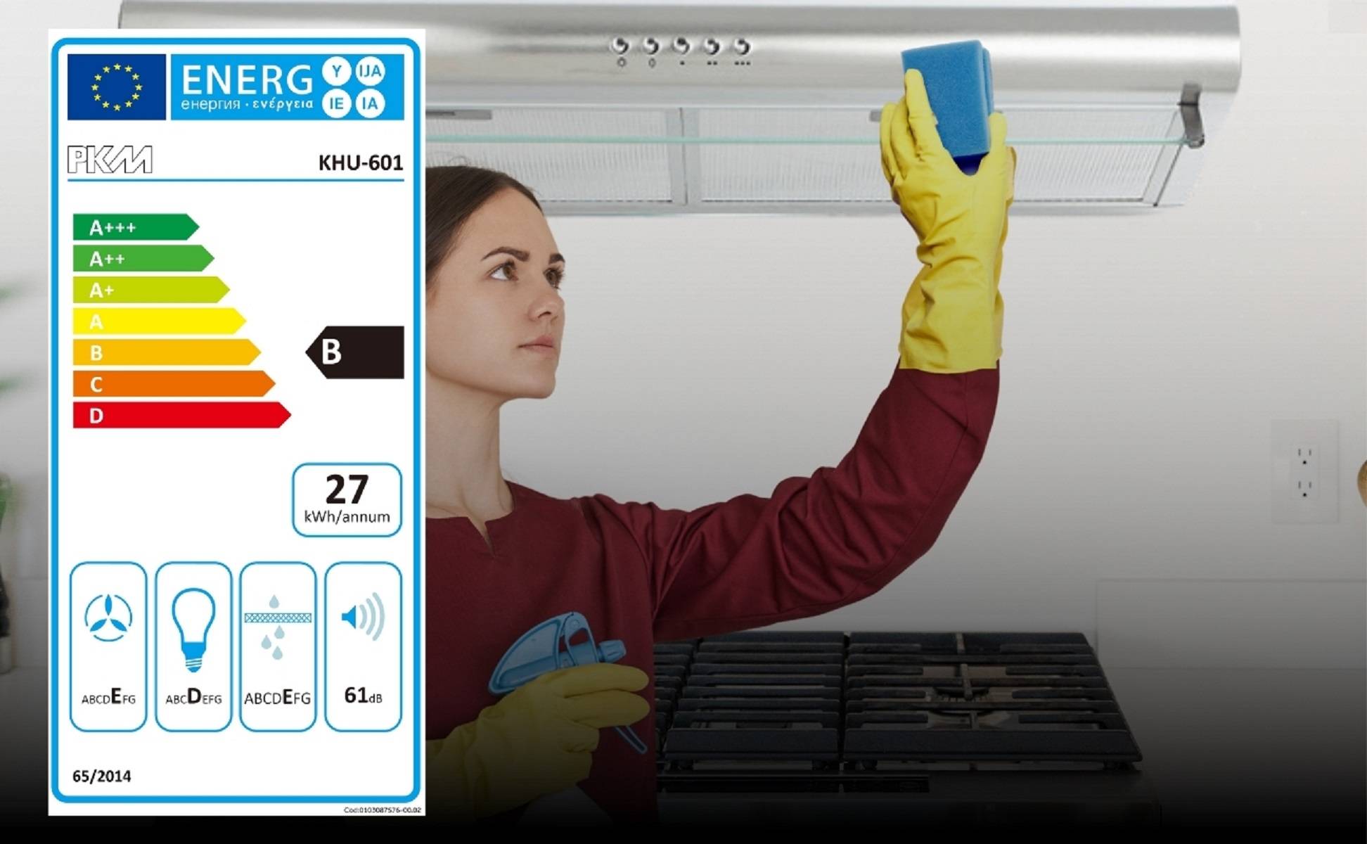 PKM Unterbauhaube KHU-601 60cm Glaswrasenschirm Dunstabzugshaube Umluft Abluft LED