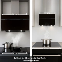 Wolkenstein Kopffreihaube SL S5-80 ABTZ - 80 cm, schwarz, Dunstabzugshaube Wolkenstein Kopffreihaube SL S5-80 ABTZ - 80 cm, schwarz, Dunstabzugshaube