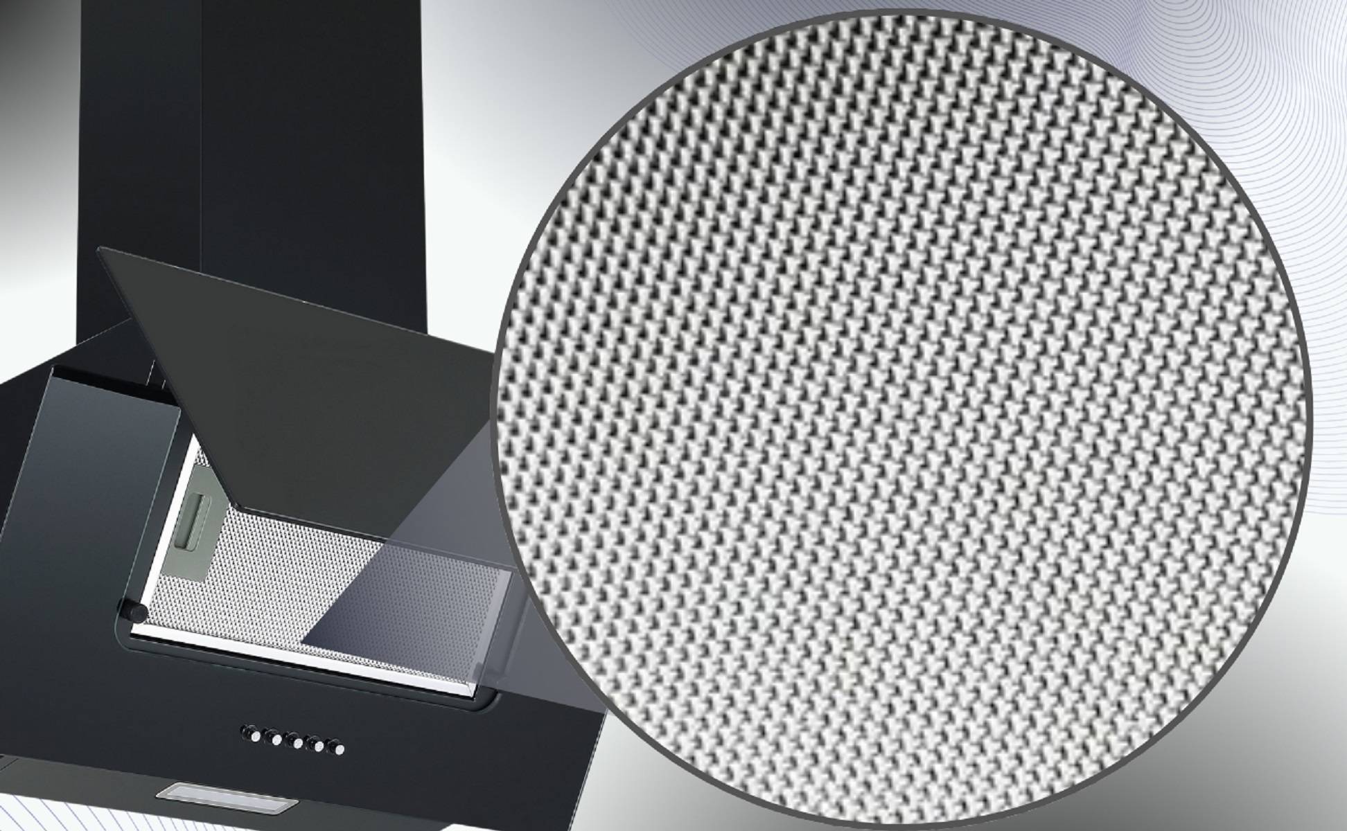 PKM Kopffreihaube KH9039H Glas moderne Dunstabzugshaube schwarz 60cm