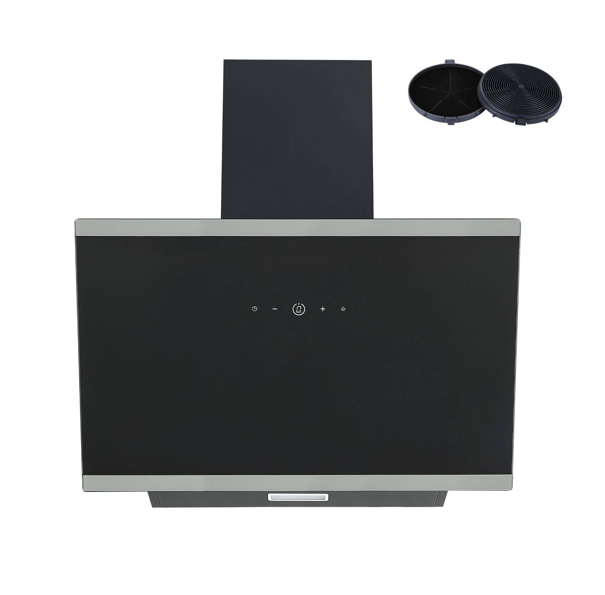 PKM Kopffreihaube KHS20-60H 60cm Glas schwarz A+ Dunstabzugshaube Touch Control