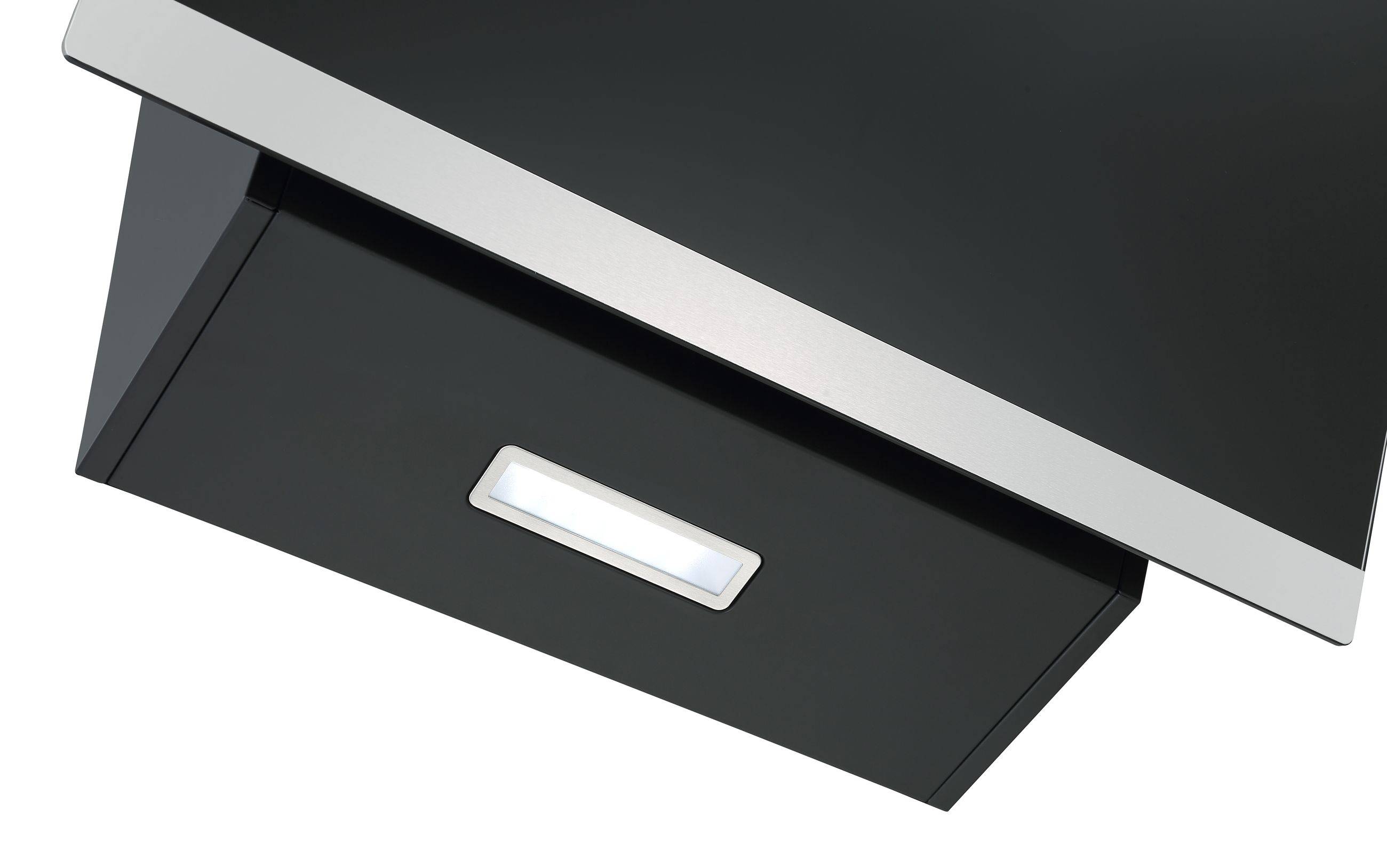 PKM Kopffreihaube KHS20-60H 60cm Glas schwarz A+ Dunstabzugshaube Touch Control