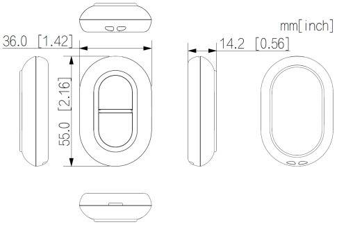 Dahua - ARD822-W2(868)-B - Alarm - Panik 2 Knöpfe, - Panik Knöpfe 868MHz, mit Halterung