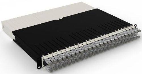 patchbox.one/8RU/STP (0,8 m) mit 24 Kassetten, Patchkabel Cat. 6a, U/FTP, PoE, Kabel grau